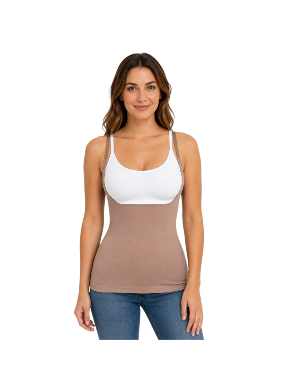 SPANX by Sara Blakely M/M Nude Open-Bust Shaping Camisole